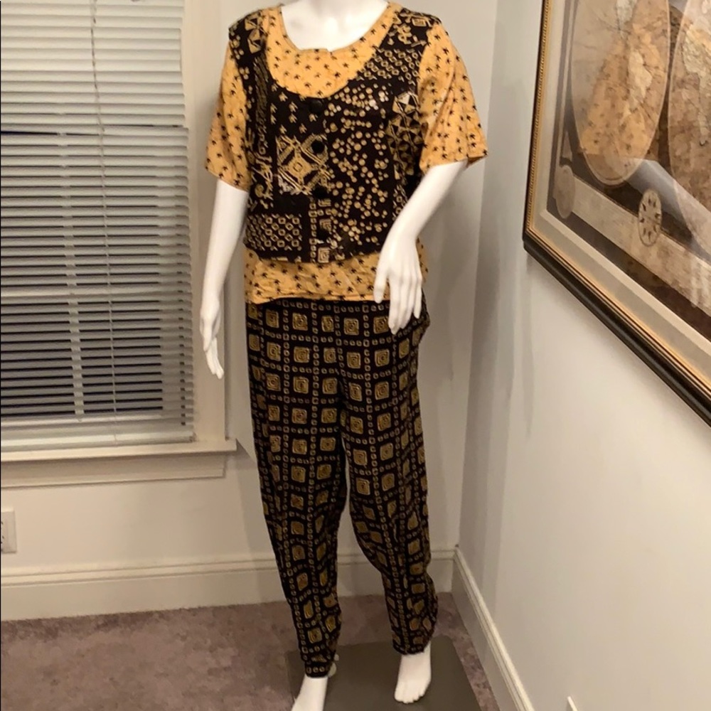 DEBORAH BARRY PANTS & ONE PIECE TOP MEDIUM